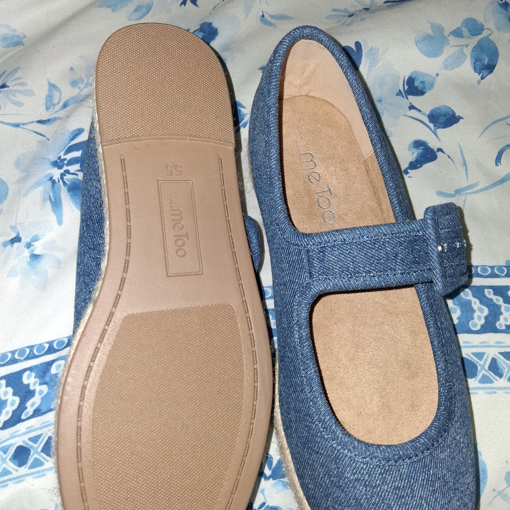 Me Too Blue Flats Versatile Slip-On Loafers